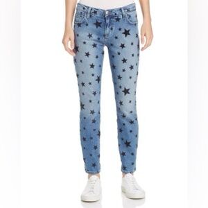 NWT Current/Elliott The Stiletto Star Jeans in Flocked Star Women’s Size 26